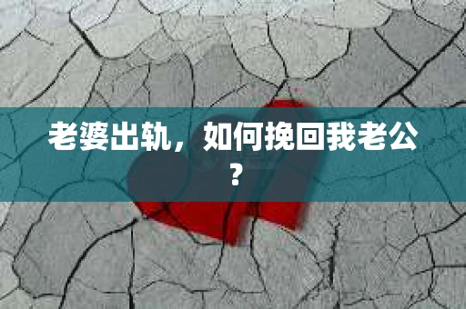 老婆出轨，如何挽回我老公？