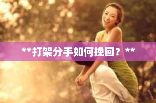 **打架分手如何挽回？**