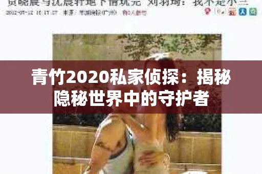 青竹2020私家侦探：揭秘隐秘世界中的守护者