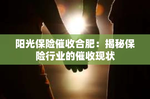 阳光保险催收合肥：揭秘保险行业的催收现状