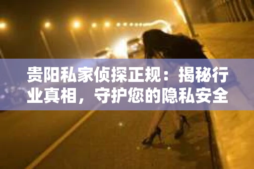 贵阳私家侦探正规：揭秘行业真相，守护您的隐私安全