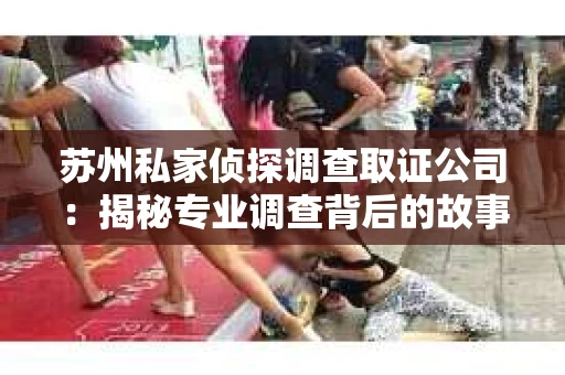 苏州私家侦探调查取证公司：揭秘专业调查背后的故事