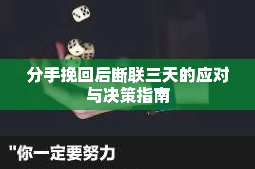 分手挽回后断联三天的应对与决策指南